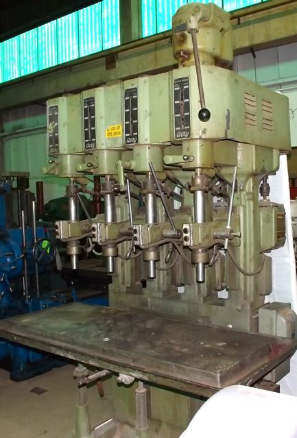 24" AVEY ... (4) SPINDLE DRILL PRESS